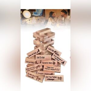 Lust Tower Naughty Stacking Game - 48pcs Tumbling Tower Blocks (1 Set)